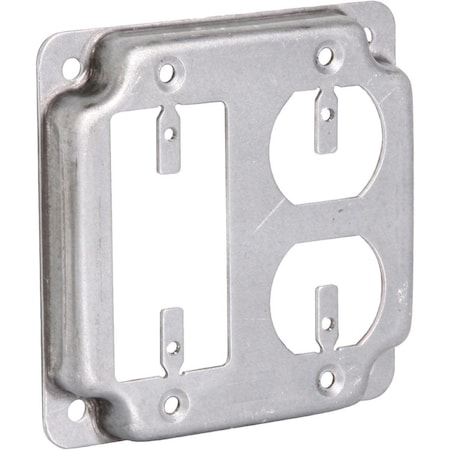 Southwire Electrical Box Cover, Square, Galvanized Steel, GFCI, Duplex and Raised Cover G1951-UPC